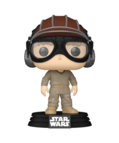 Anakin Skywalker avec casque de course #698 sur son socle Star Wars