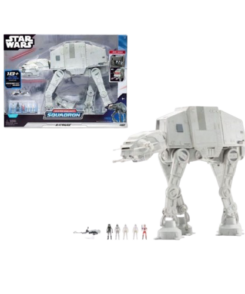 AT-AT Walker Star Wars Micro Galaxy Squadron Jazwares présenté avec sa boîte officielle.