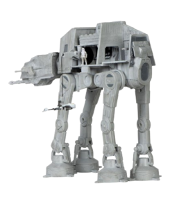 AT-AT Walker Star Wars Micro Galaxy Squadron avec compartiment latéral ouvert révélant l’intérieur du véhicule.