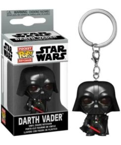 Porte-clés Funko Pocket Pop Dark Vador Star Wars avec chaîne, anneau et emballage officiel Darth Vader