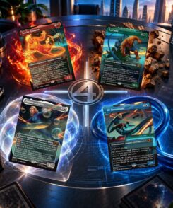 Quatre commandants du Deck Commander Magic Marvel Les Quatre Fantastiques