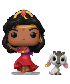 Figurines officielles Esmeralda et Djali #1735 sur fond transparent