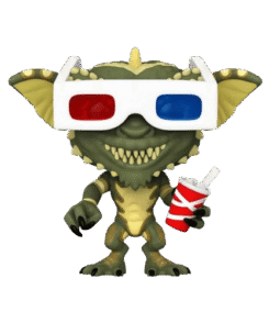 Figurine officielle Funko Pop Gremlin 1147 Gremlins portant des lunettes 3D et tenant un gobelet de soda.