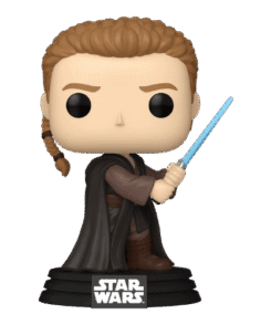 Anakin Skywalker Padawan #864 avec sa tresse, son sabre bleu et son socle Star Wars
