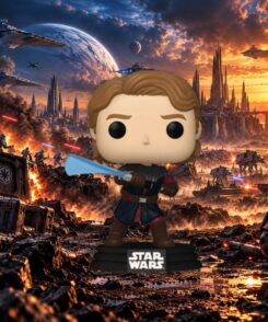 Funko Pop Anakin Skywalker #865 sur un champ de bataille de la Guerre des Clones