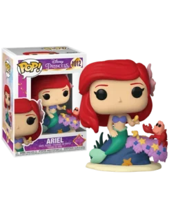 Funko Pop Ariel #1012 Ultimate Princess avec Sébastien et sa boîte officielle Disney
