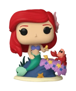 Funko Pop Ariel #1012 avec Sébastien et son socle marin complet, figurine seule
