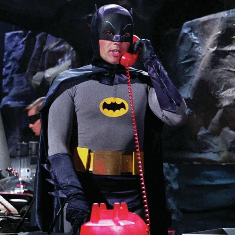 Batman version rétro comics américaine ambiance super héros vintage