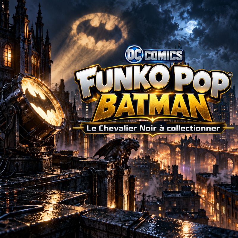Funko Pop Batman DC Comics – Gotham City et Bat-Signal | SWETM