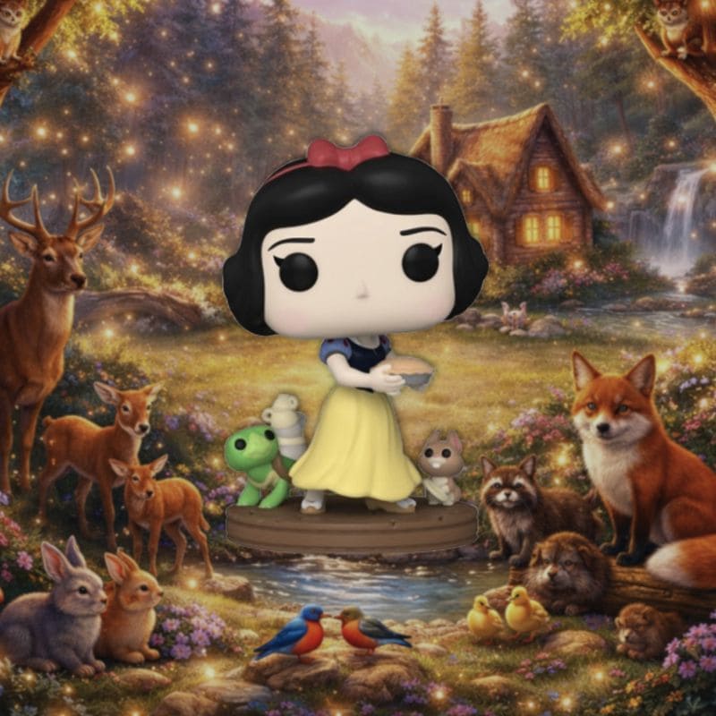 Funko Pop Blanche Neige 1019 décor univers Disney princesse