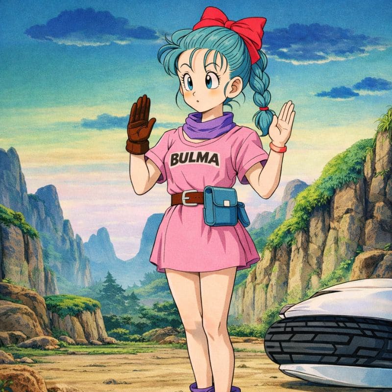 Bulma dans Dragon Ball Z scène emblématique de la série