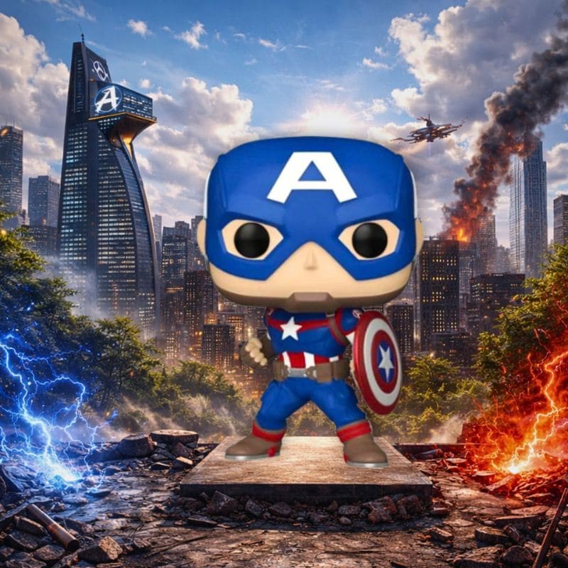 Funko Pop Captain America 1419 décor univers Avengers Marvel
