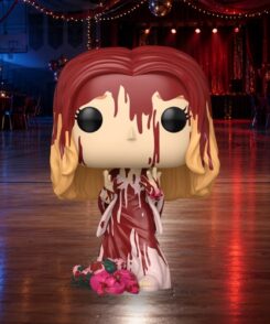 Funko Pop Carrie (Bloody) #2065 dans un décor de bal scolaire, décor non inclus