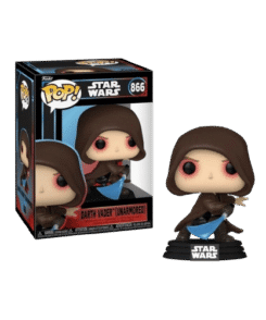 Funko Pop Dark Vador sans armure numéro 866 avec sa boîte vitrine Star Wars et son sabre laser bleu