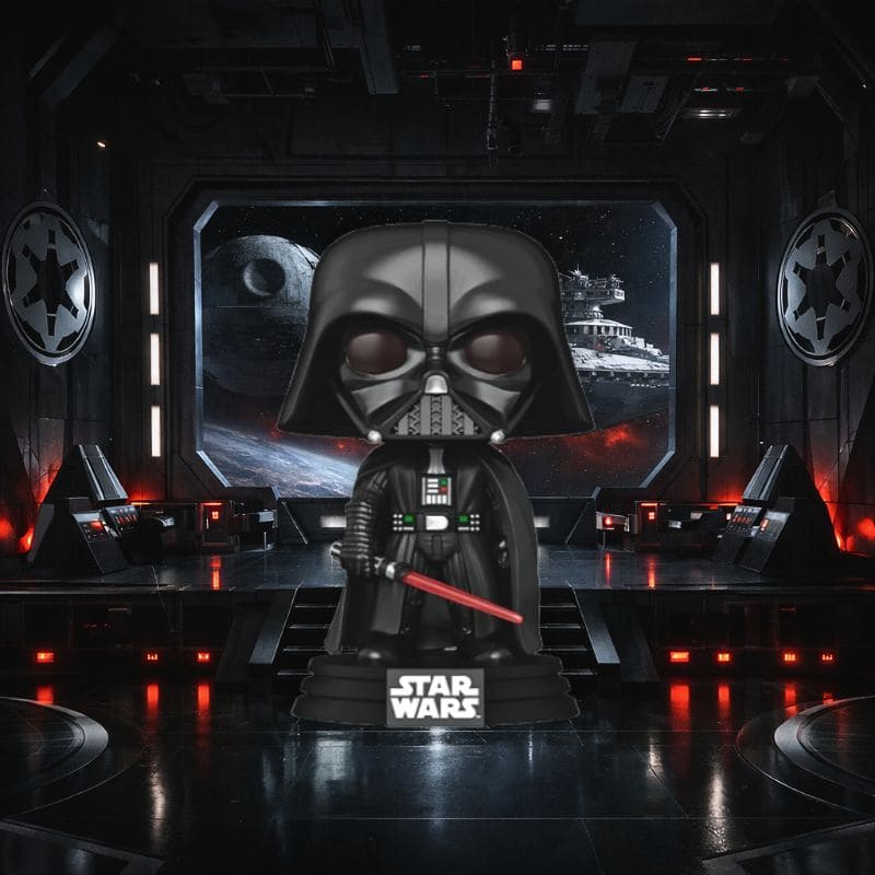 Funko Pop Dark Vador 597 décor univers Star Wars