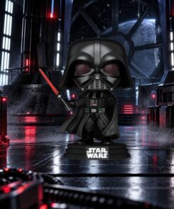 Funko Pop Dark Vador en armure #867 dans une installation impériale Star Wars