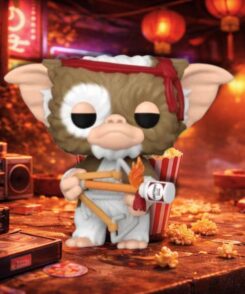 Funko Pop Gizmo 1753 décor Gremlins ambiance 80s