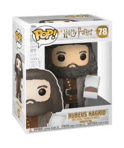 Boîte vitrine Harry Potter de la Funko Pop Rubeus Hagrid avec gâteau #78