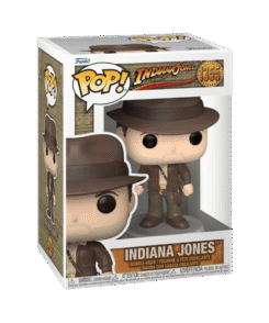 Boîte officielle de la Funko Pop Indiana Jones #1355 sous licence Indiana Jones avec packaging POP! Movies.