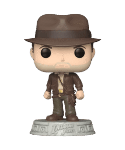 Figurine officielle Funko Pop Indiana Jones #1355 représentant le célèbre aventurier avec son chapeau Fedora et sa veste emblématique.