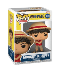 Boîte officielle Funko Pop Luffy Netflix #1878 de la collection POP! Television représentant Monkey D. Luffy de la série One Piece produite par Netflix.