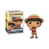 Funko Pop Luffy Netflix #1878 présentée avec sa boîte officielle POP! Television inspirée de la série live-action One Piece produite par Netflix.