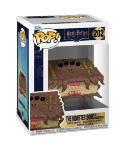 Boîte vitrine Harry Potter de la Funko Pop Monster Book portant le numéro 202
