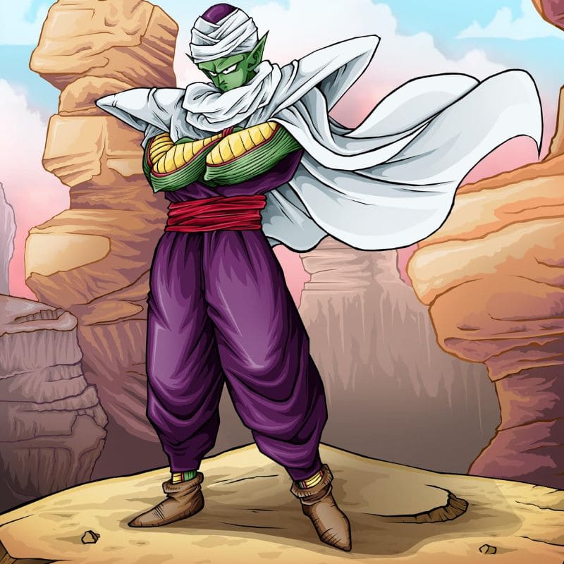 Piccolo dans Dragon Ball Z scène emblématique du personnage