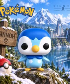 Funko Pop Pokémon Tiplouf #865 dans un décor inspiré de Sinnoh