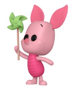 Figurine Funko Pop Porcinet #1514 rose avec son moulin à vent vert