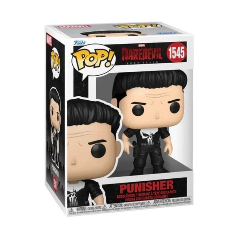 Boîte officielle Funko Pop Punisher numéro 1545 Marvel Daredevil Born Again