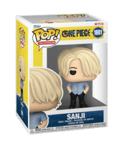 Boîte de la Funko Pop Sanji #1881 One Piece Netflix avec figurine visible dans son packaging officiel