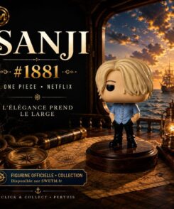 Funko Pop Sanji #1881 One Piece Netflix dans un décor maritime de collection SWETM