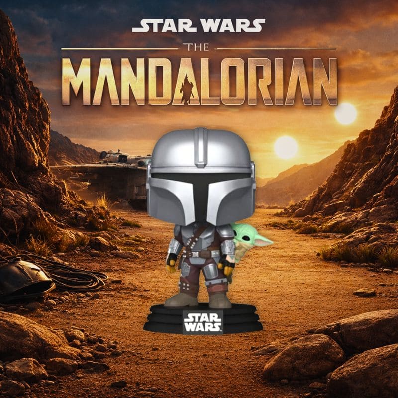 Funko Pop Mandalorian 818 Grogu décor univers Star Wars