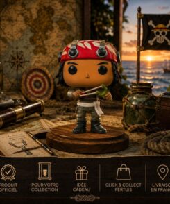 Funko Pop Usopp #1882 One Piece Netflix dans un décor de collection maritime