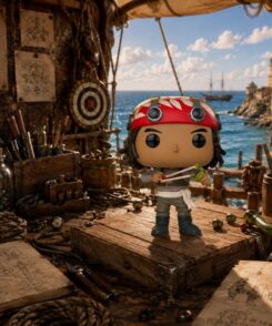 Funko Pop Usopp #1882 One Piece Netflix dans un atelier maritime de tireur et inventeur