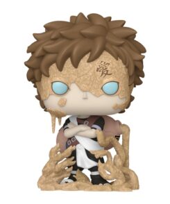Funko Pop Gaara #2230 seule, yeux bleu clair, bras croisés et effets de sable sculptés
