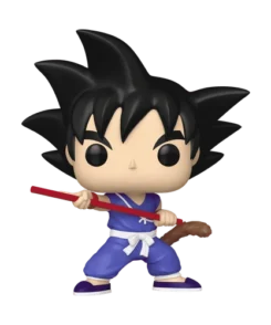 Figurine Funko Pop Goku #1922 avec bâton rouge et queue brune