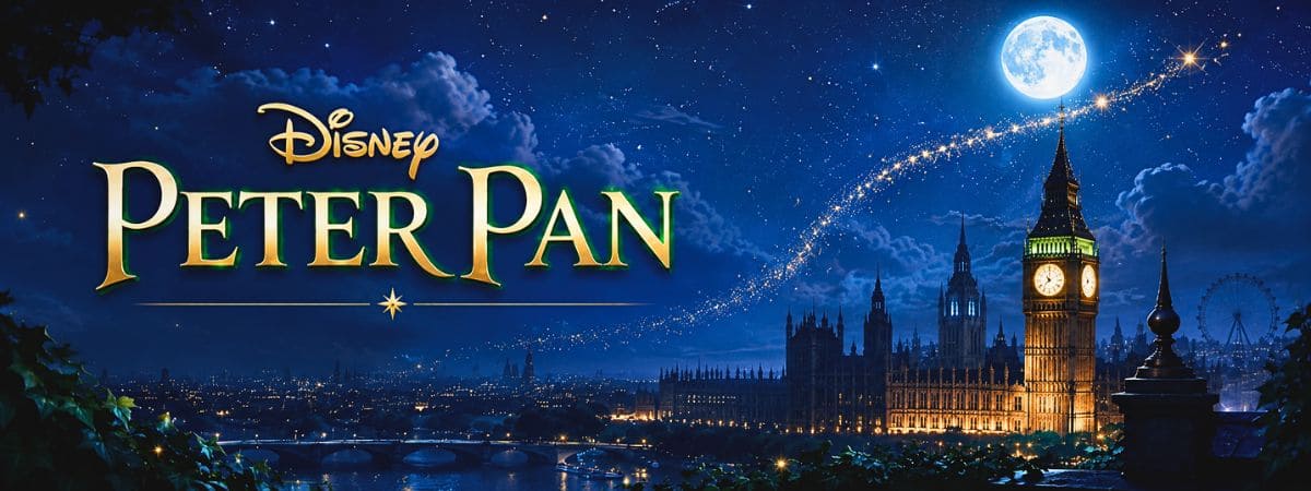 decor Londres nuit Peter Pan Disney ambiance magique