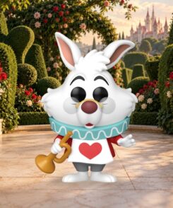 Funko Pop Lapin Blanc #1772 dans un jardin royal illustratif, décor non fourni