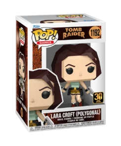 Boîte-fenêtre officielle Funko Pop! Games Tomb Raider Lara Croft Polygonal, numéro 1192.
