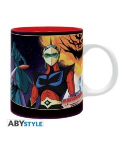 Face Actarus du mug Goldorak ABYstyle 320 ml avec anse blanche