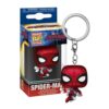 Porte-clés Funko Pocket Pop Spider-Man Brand New Day métallisé, avec chaîne, anneau et boîte officielle