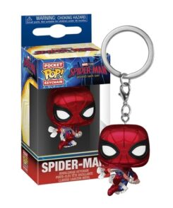 Porte-clés Funko Pocket Pop Spider-Man Brand New Day métallisé, avec chaîne, anneau et boîte officielle