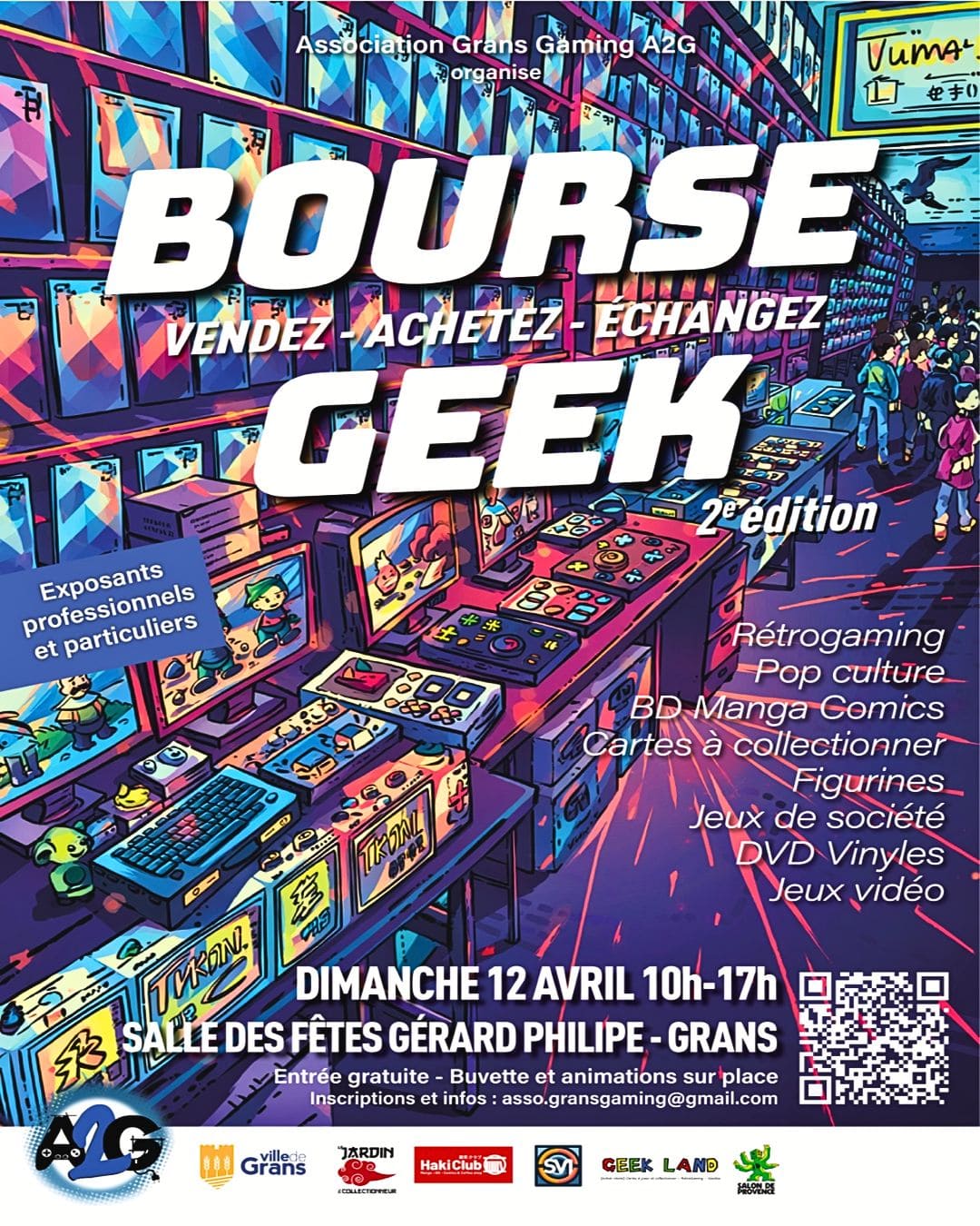 SWETM bourse geek grans 2026 evenement pop culture retro gaming