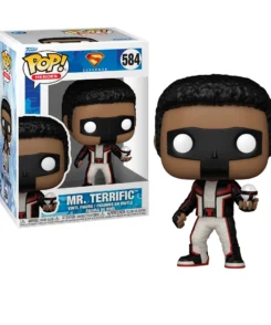 Funko Pop Mr. Terrific 584 avec sa boîte officielle Pop! Heroes Superman (2025).