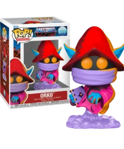 Funko Pop Orko Comic Deco n° 1777 avec sa boîte officielle Les Maîtres de l’Univers.