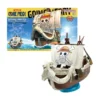 Maquette Going Merry Netflix Bandai présentée assemblée sur son support avec sa boîte Grand Ship Collection.