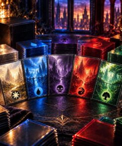 Terrains du Bundle Magic: The Gathering Marvel Super Heroes et cinq couleurs de mana